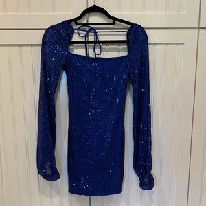 Lucy in the Sky Blue Sequin Dress